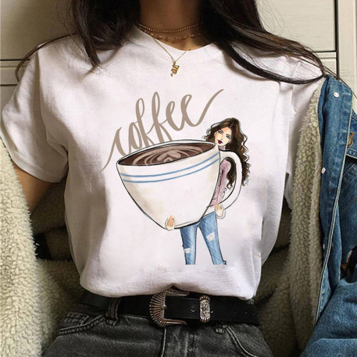 Fashion Ladies Print Harajuku Cute T-Shirt