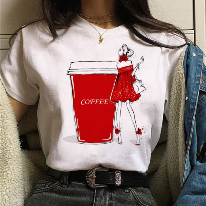 Fashion Ladies Print Harajuku Cute T-Shirt