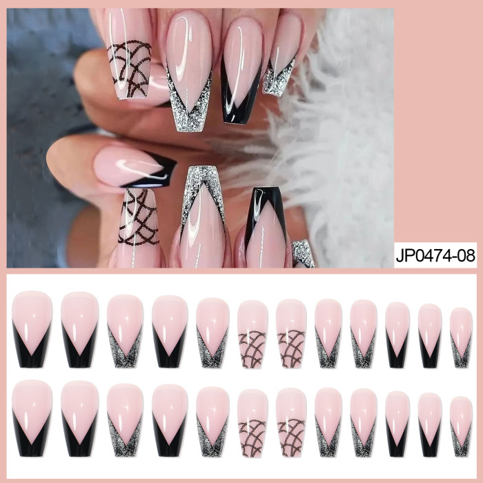 Fashion European Style Wearable Detachable Ballet Nail Stickers