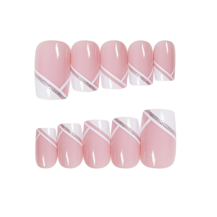 Fashionable French Simple Wearable French Detachable Nail Stickers