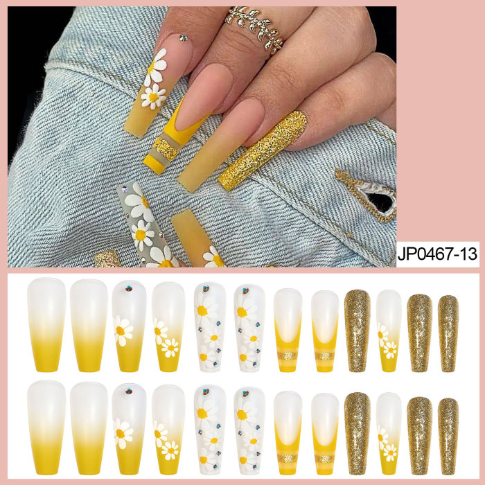 Fashion European Style Wearable Detachable Ballet Nail Stickers