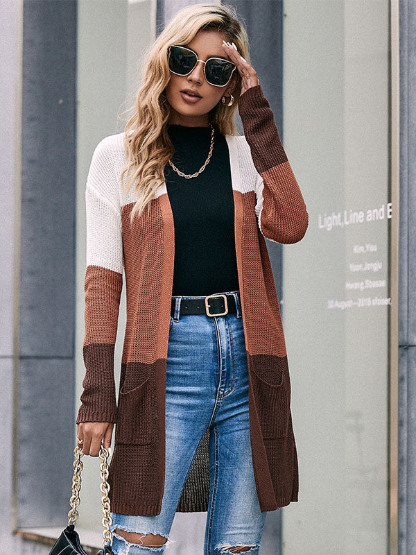 Knitted Sweater Long Sleeve Cardigan Coat