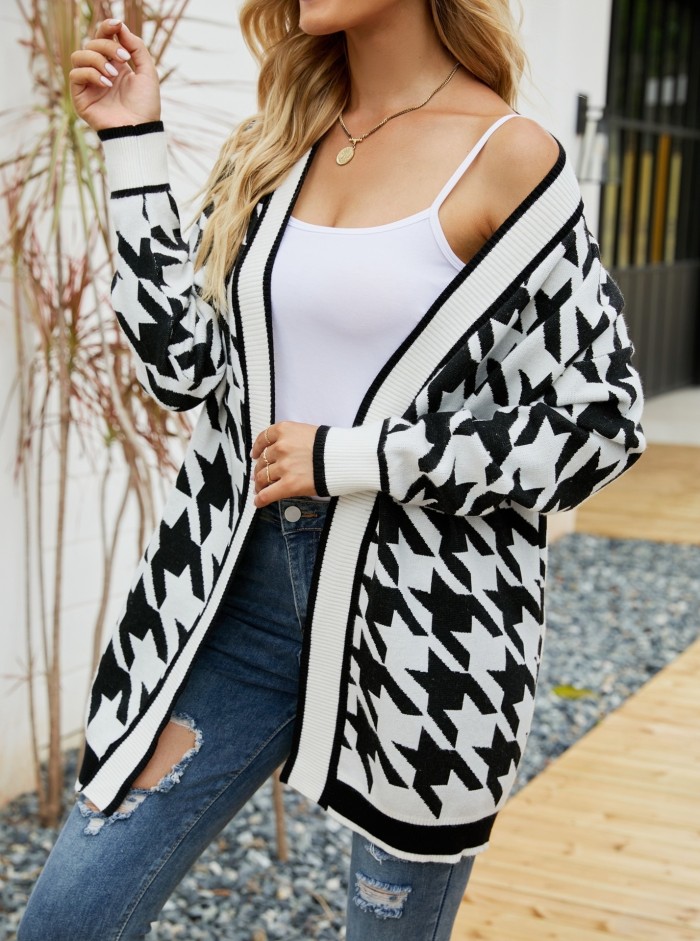 Knitted V-neck Single Breasted Sweater Cardigan