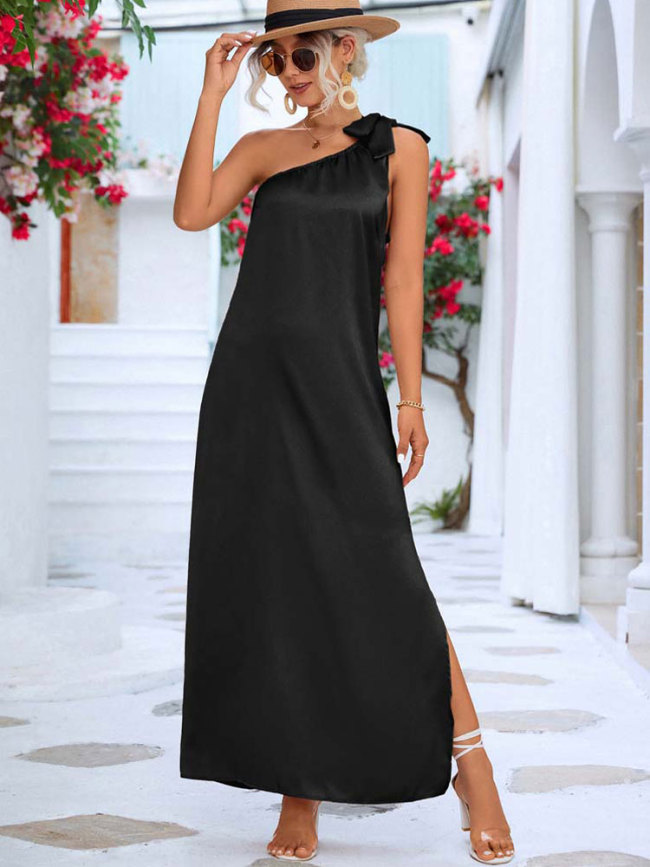 One shoulder dress