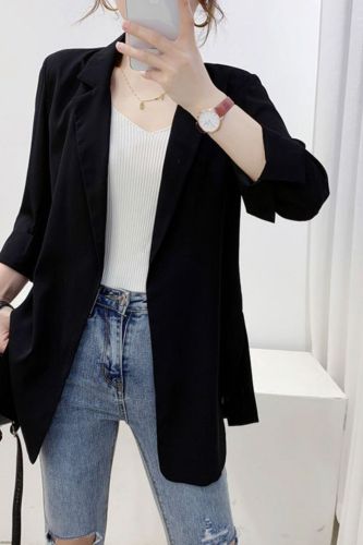 Ladies Fashion Casual Loose Sun Protection Cardigan Top Blazer