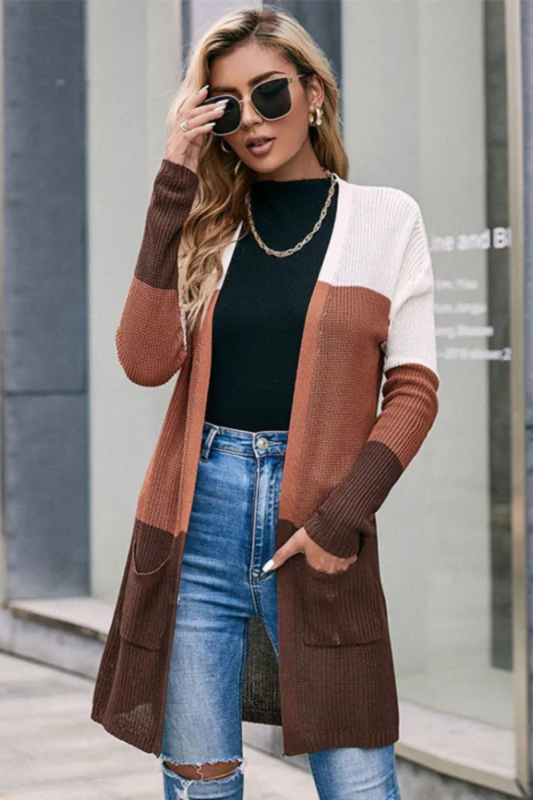 Knitted Sweater Long Sleeve Cardigan Coat
