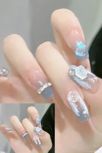 Fashion Light Luxury Point Drill Detachable Nail Stickers