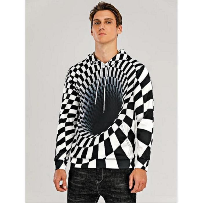 Men's Fashion Casual 3d Printed Long Sleeve Hoodie