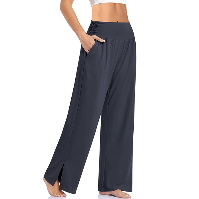 Solid Color Casual Comfortable Loose Fashion Pants Straight Sweatpants