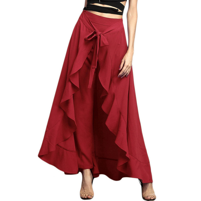Fashion Party Irregular High Lace Casual Ruffle  Skirt