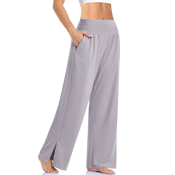 Solid Color Casual Comfortable Loose Fashion Pants Straight Sweatpants