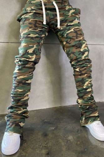 Men's Fashion Camouflage Casual Print Fashion Pants