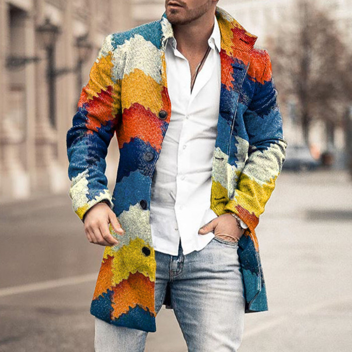 New Men's Fashion Windbreaker Casual Coat