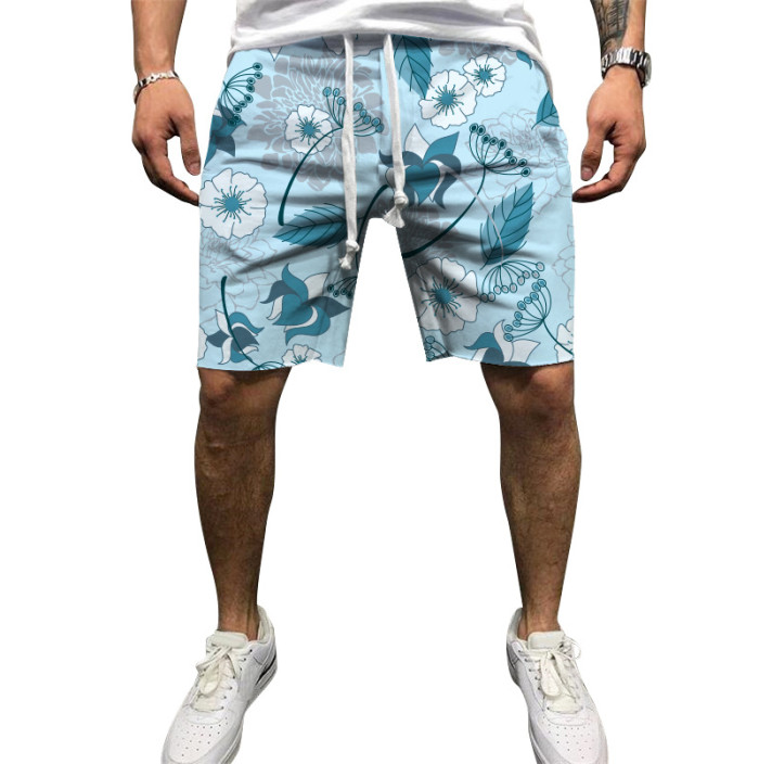 Men's Fashion Print Beach Vacation Casual Shorts