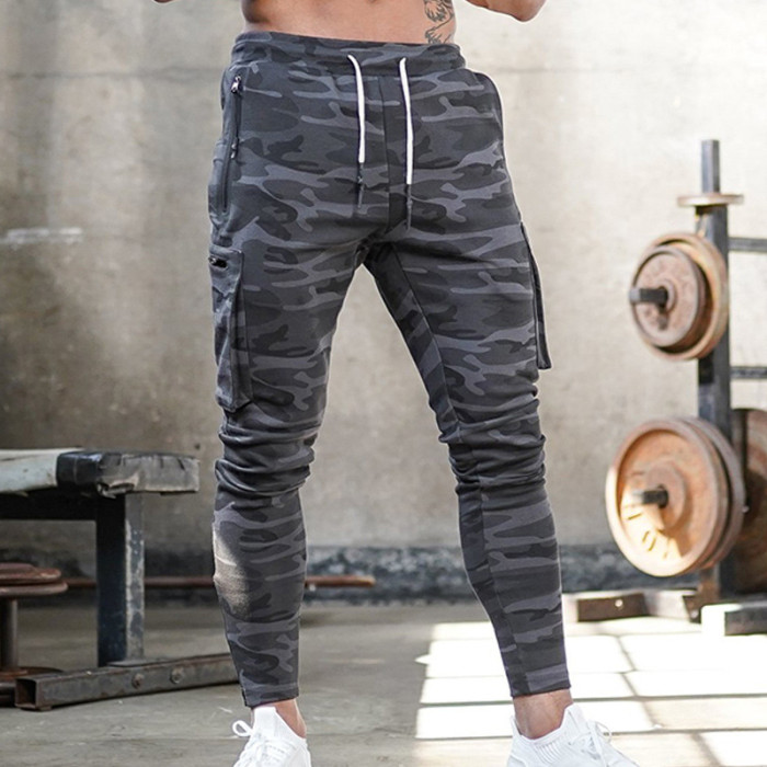 Men's Casual Fashion Loose Multi Pocket Sweatpants