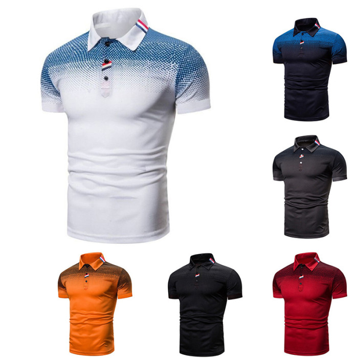 Fashion Short Sleeve Polo Shirt Men's Business T Shirts