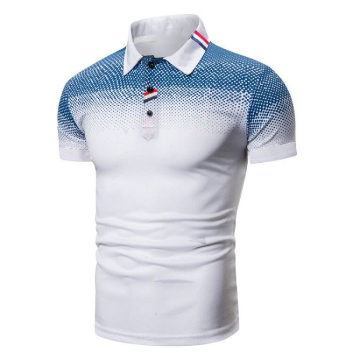 Fashion Short Sleeve Polo Shirt Men's Business T Shirts