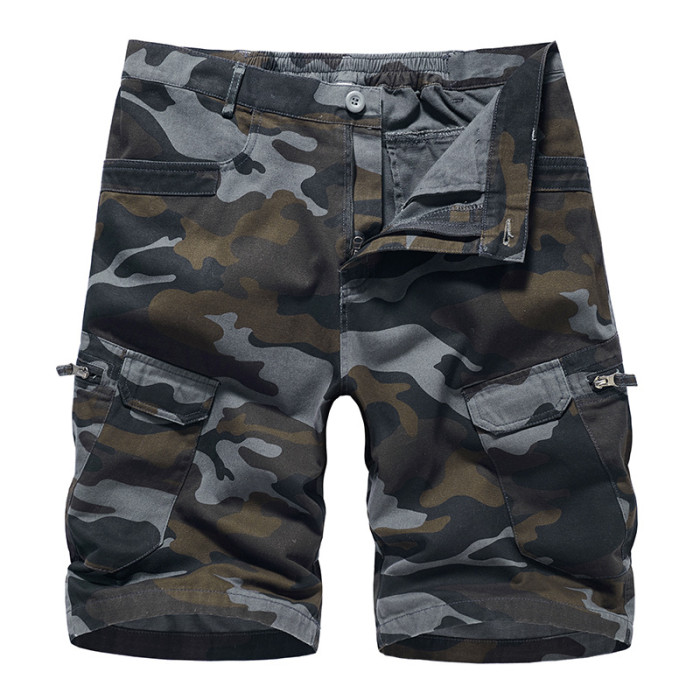 Men's Stylish Casual Camouflage Pocket Cargo Shorts
