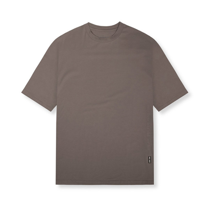 Men's Fashion Casual Solid Color Pure Cotton Harajuku Top Short Sleeve T-Shirt