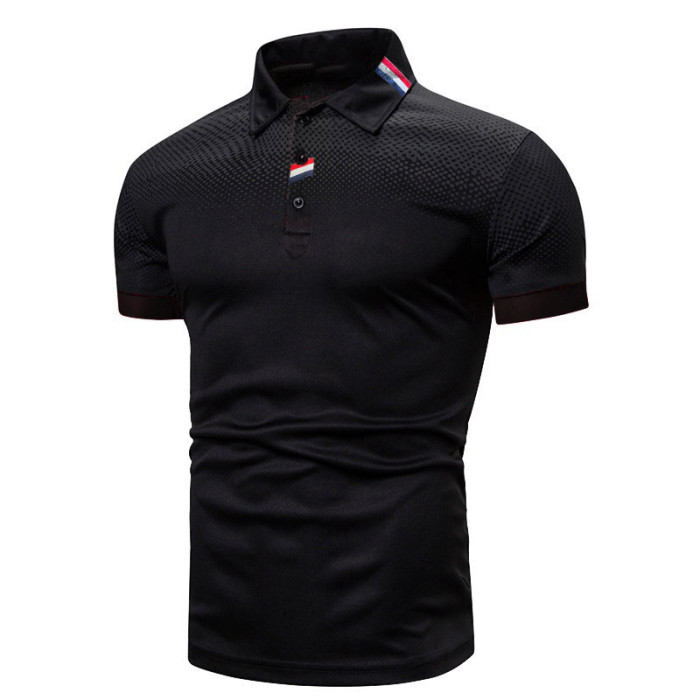 Fashion Short Sleeve Polo Shirt Men's Business T Shirts