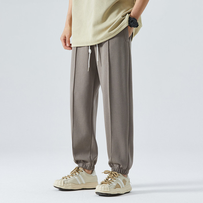 Men's Bottoms Fashion Solid Color Loose Casual Trousers