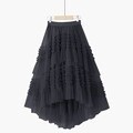 Women's Fashion Casual Chiffon Floral A-line Printed Swing Skirt
