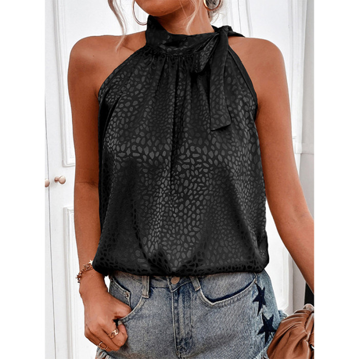 Women's Sexy Strapless Elegant Fashion Solid Color Sleeveless  Blouses & Shirts