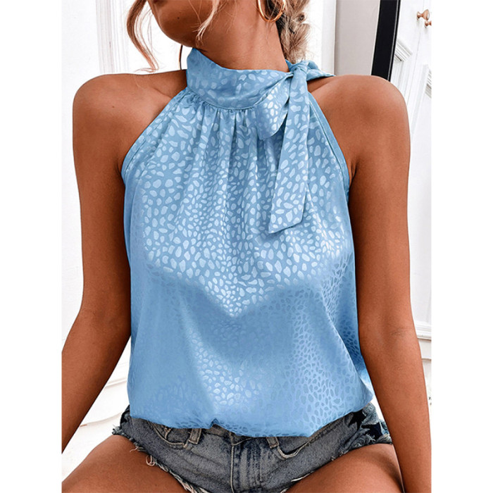 Women's Sexy Strapless Elegant Fashion Solid Color Sleeveless  Blouses & Shirts