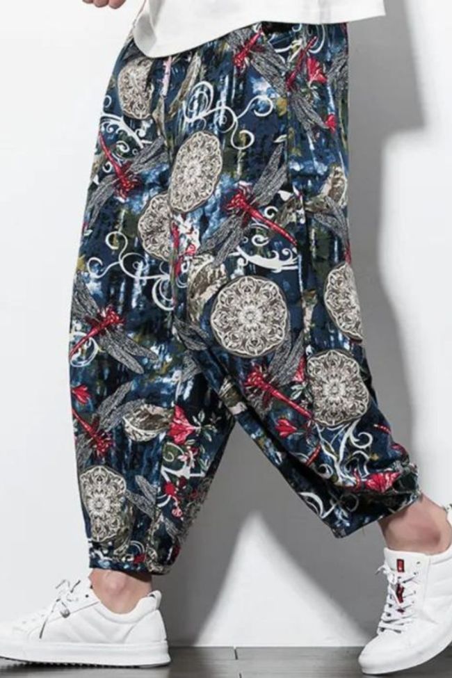 Fashion Casual Men's Jogging Slim Printed Harem Pants