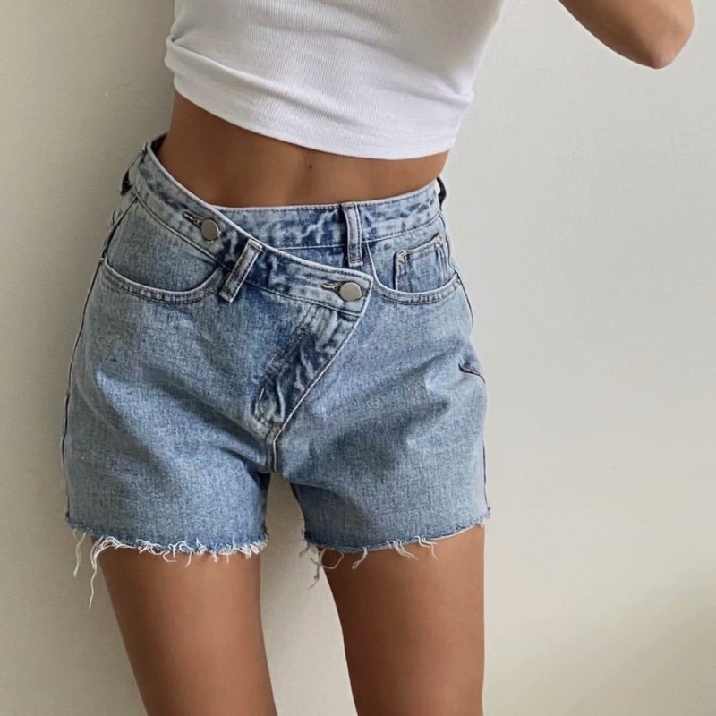 Women's Casual Tassel Straight Sexy Tight Solid Color Shorts