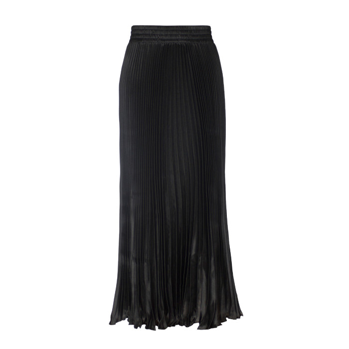 Fashion Casual Elastic High Waist Summer Women's Fashion Pleated Skirt