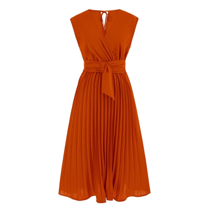 Women's Solid Color Sleeveless Beach Sundress Loose Midi Dress