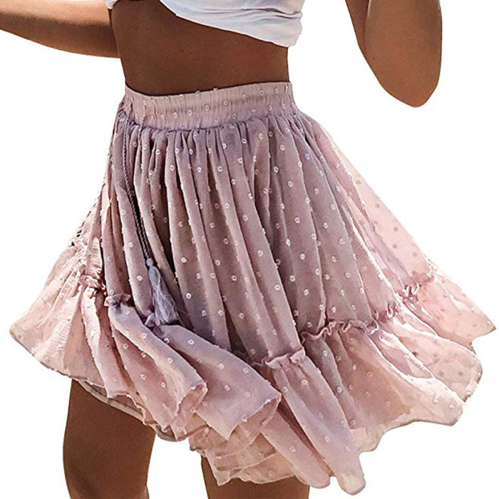 Women's Mini Cute Ruffled Casual Skirts