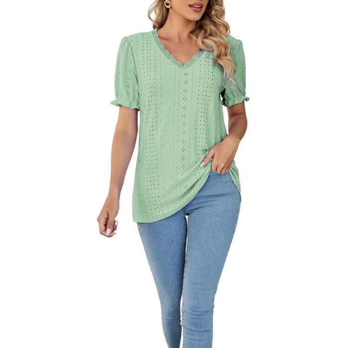 Women Loose Chic V Neck T-shirt