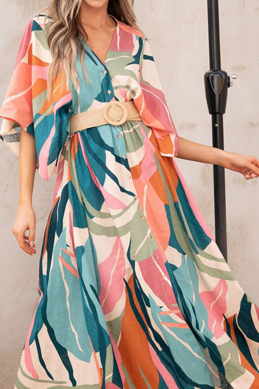 Pleated Dolman Dress main image 1