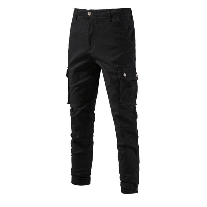 Men's Waterproof Workwear Breathable Casual Solid Color Trousers
