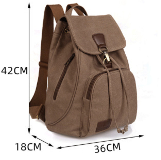 Retro Girls Outdoor School Bag Fashion Canvas Backpack