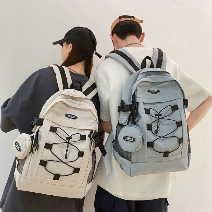 Fashion Casual Simple Harajuku School Bag Large Capacity Backpack
