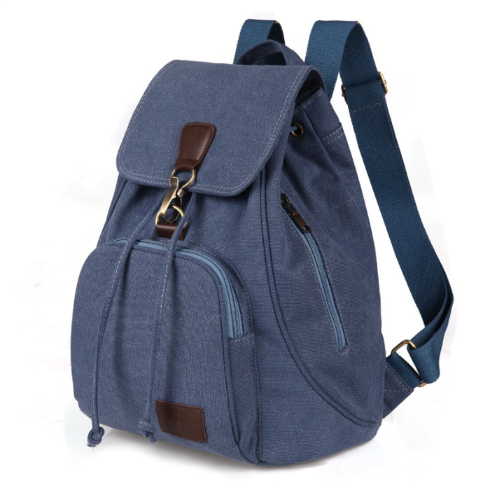 Retro Girls Outdoor School Bag Fashion Canvas Backpack