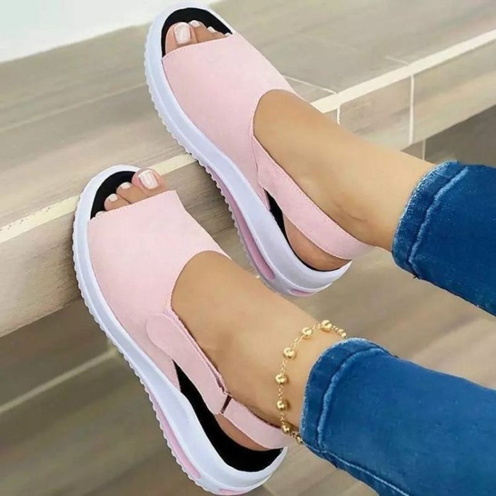 Women's Shoes Fashion Casual Summer Breathable Wedge Sneakers