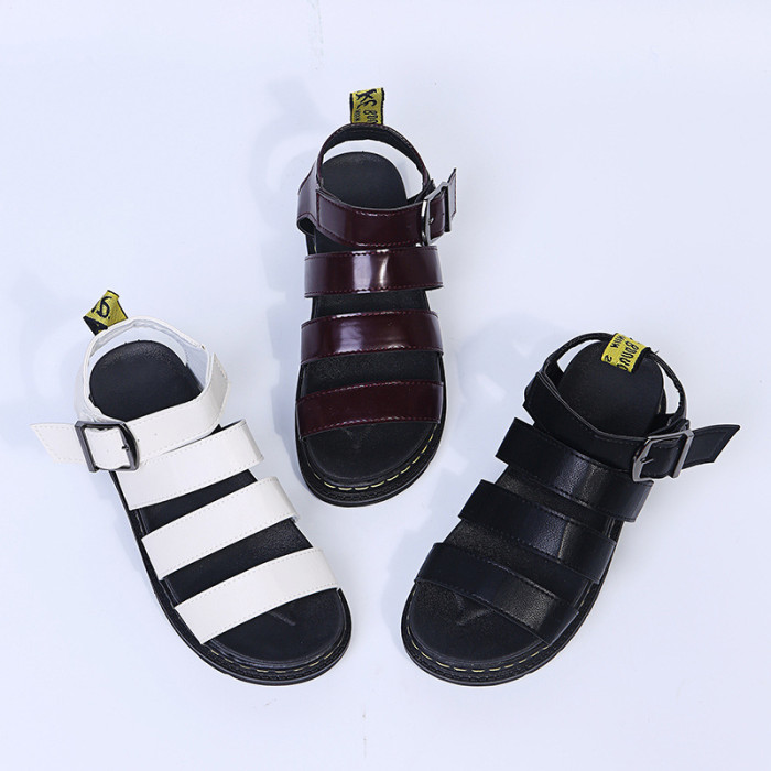 Summer Women's Shoes Fashion Casual Beach Thick Sole Flat Martin Sandals