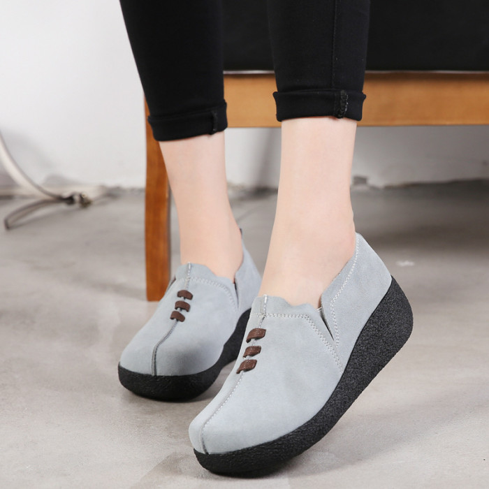 Women's Shoes Wedge Flat Outdoor Comfortable Casual Thick Soled Sneakers