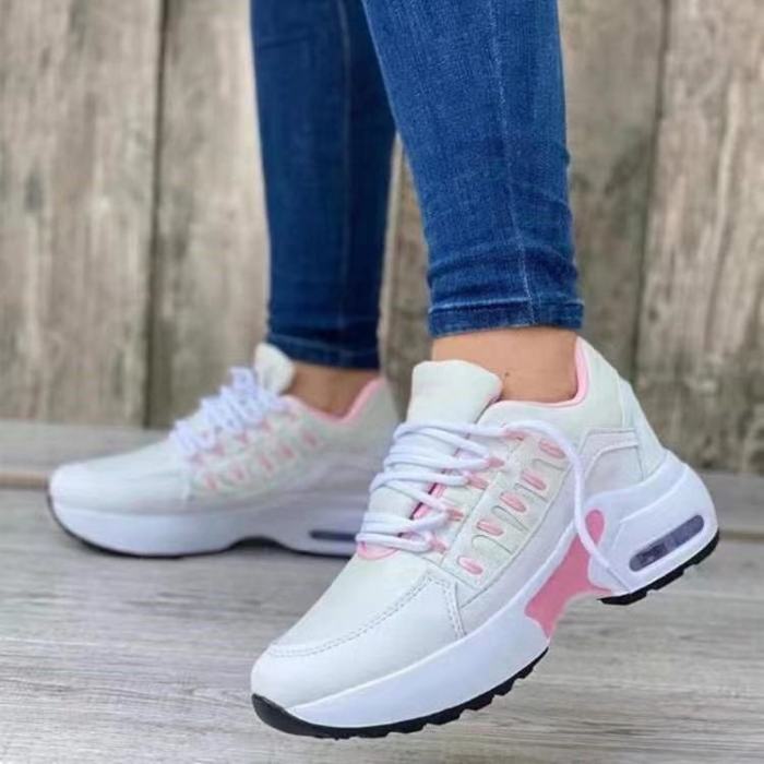 Women's Shoes Flat Mesh Summer Thick Sole Breathable Casual  Sneakers