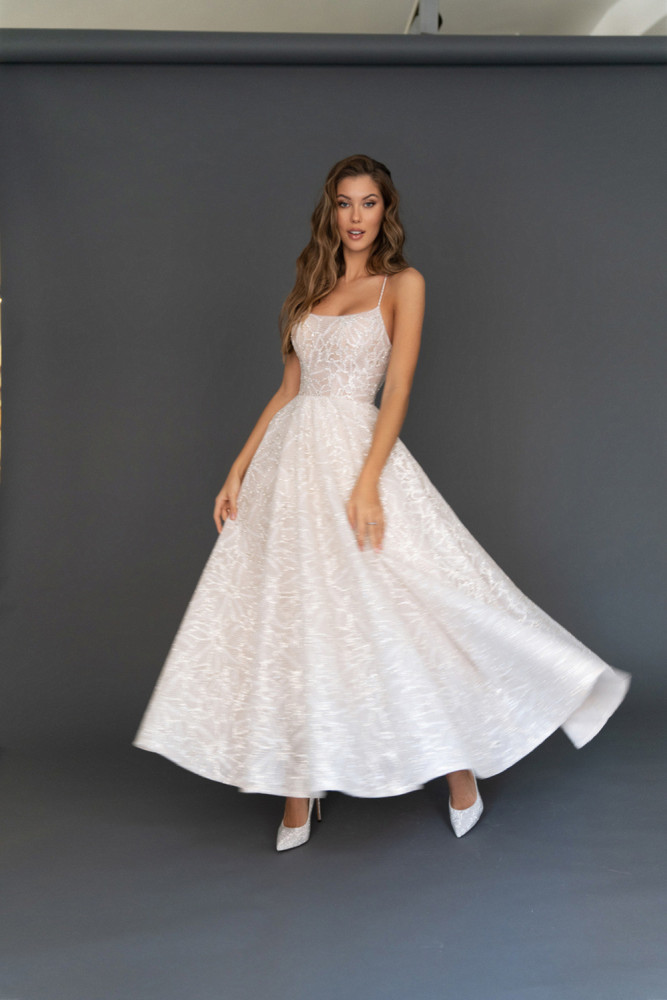 Glitter A Line Wedding Dress Sleeveless Fashion Elegant Sexy Party Maxi Dress