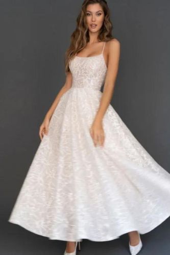 Glitter A Line Wedding Dress Sleeveless Fashion Elegant Sexy Party Maxi Dress