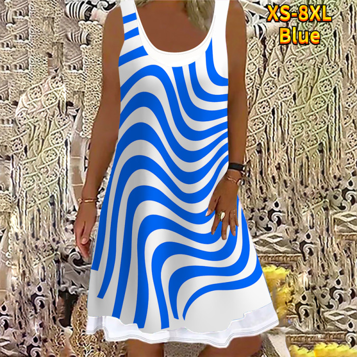 Women's A-line Sleeveless K Everyday 3D Printing Casual Dress