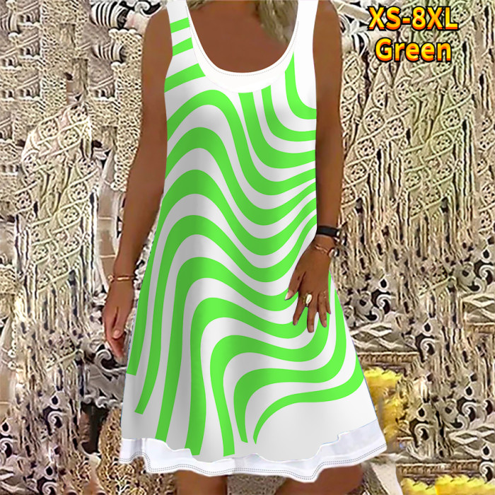 Women's A-line Sleeveless K Everyday 3D Printing Casual Dress