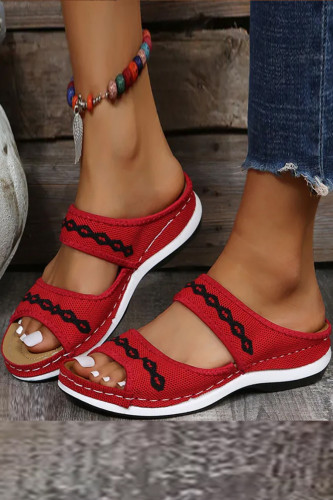 Women's Shoes Breathable Mesh Summer Beach Low Heel Sandals