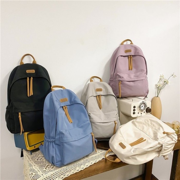 New School Bag Women Casual Fashion Large Capacity Multi-Pocket Backpack