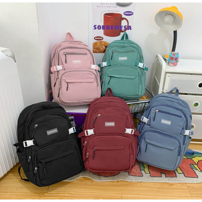 New Large Capacity Men's Backpack Women's Simple Fashion Travel School Bag
